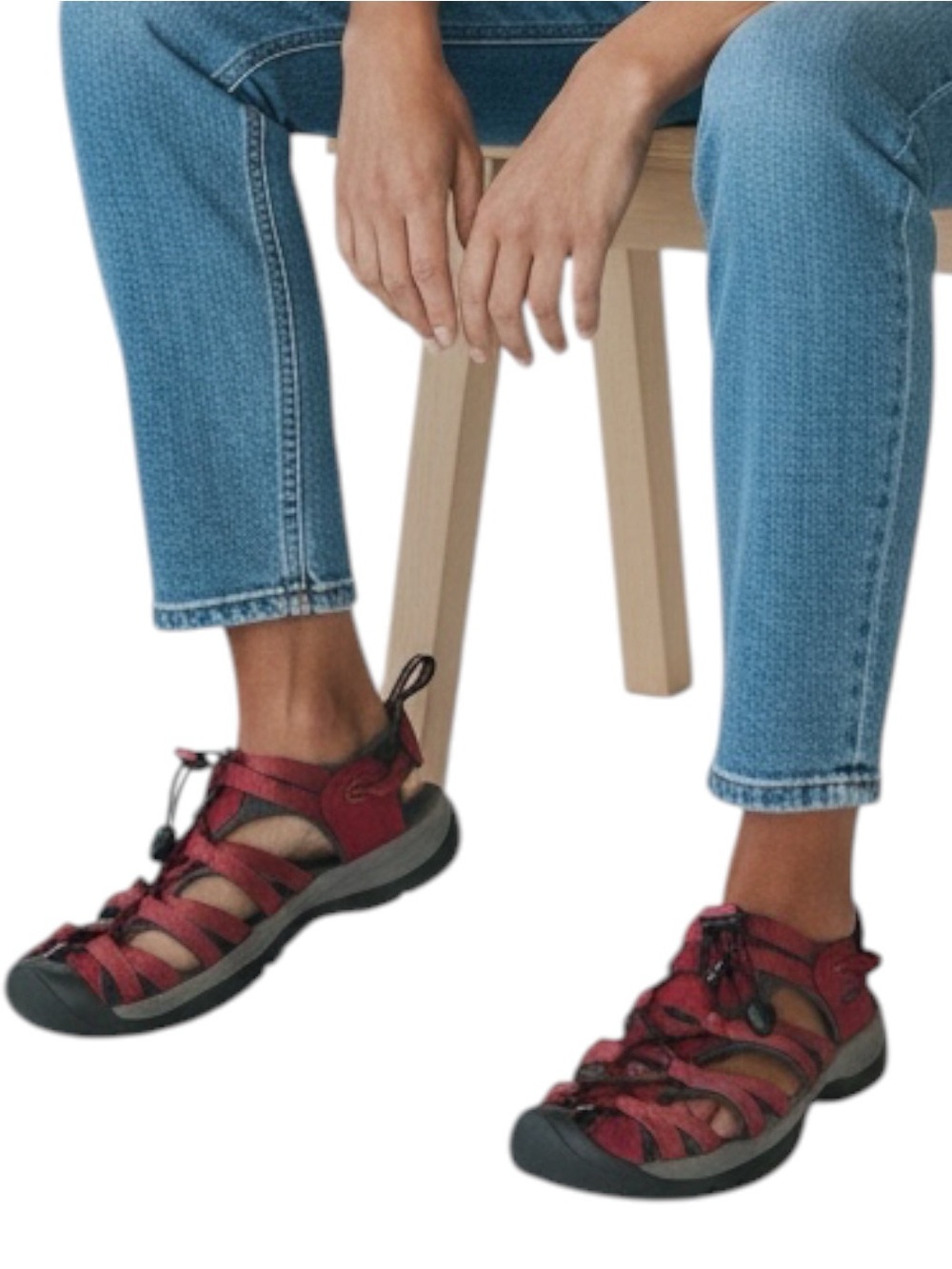 KEEN Whisper Hiking / Sport Sandals in Red/Black Size 8 — AWESOMENESS!!!